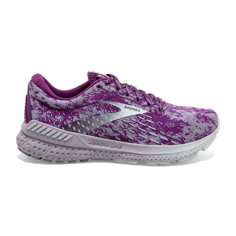 Brooks Adrenaline GTS 21 Walking Shoes - Women's - Purple/Wood Violet/Lavender/Blue (89317-BQSK)